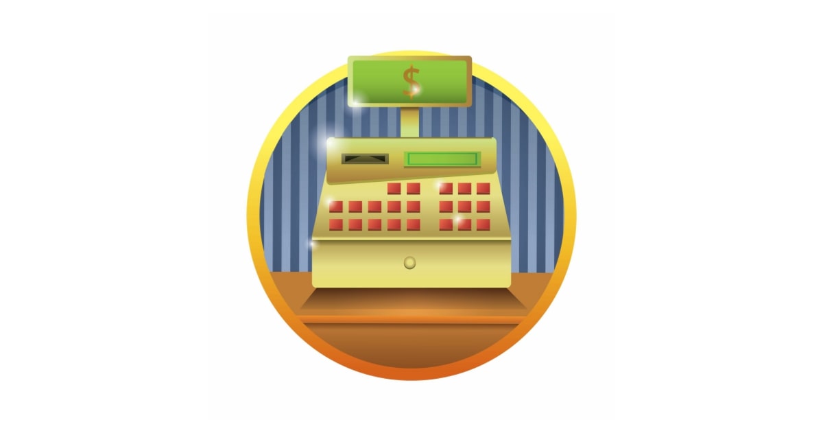 illustration of cash register