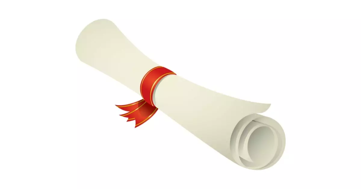 voice teacher certification illustration of a certificate