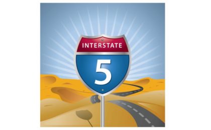 illustration of the california 5 freeway sign