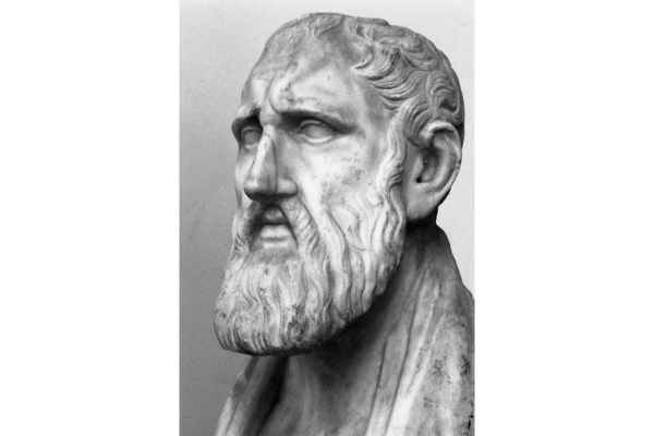 photo of a bust of Zeno of Citium