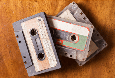 photo of cassette tapes