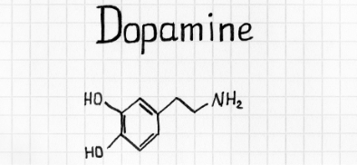 illustration of dopamine chemical