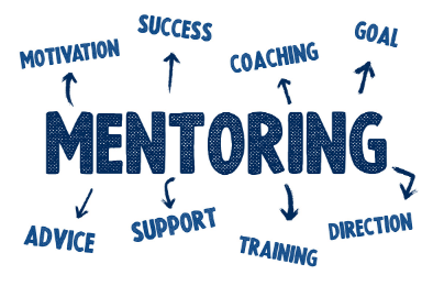 word cloud of what comes from mentoring