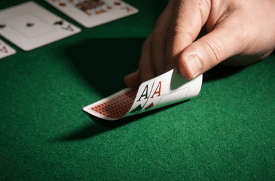 photo of a poker hand