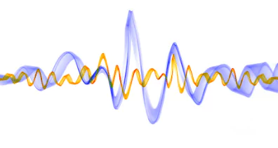 photo of stylized sound waves