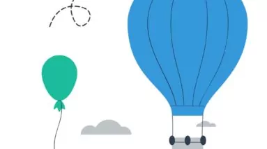 Illustration of moving to a larger balloon