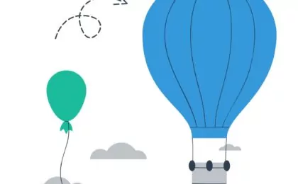 Illustration of moving to a larger balloon