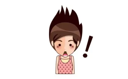 Illustration of startled person