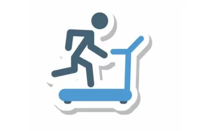 Man on treadmill