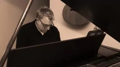 Shane Adams at the piano