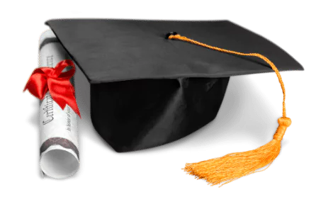 photo of a graduation cap and a certificate