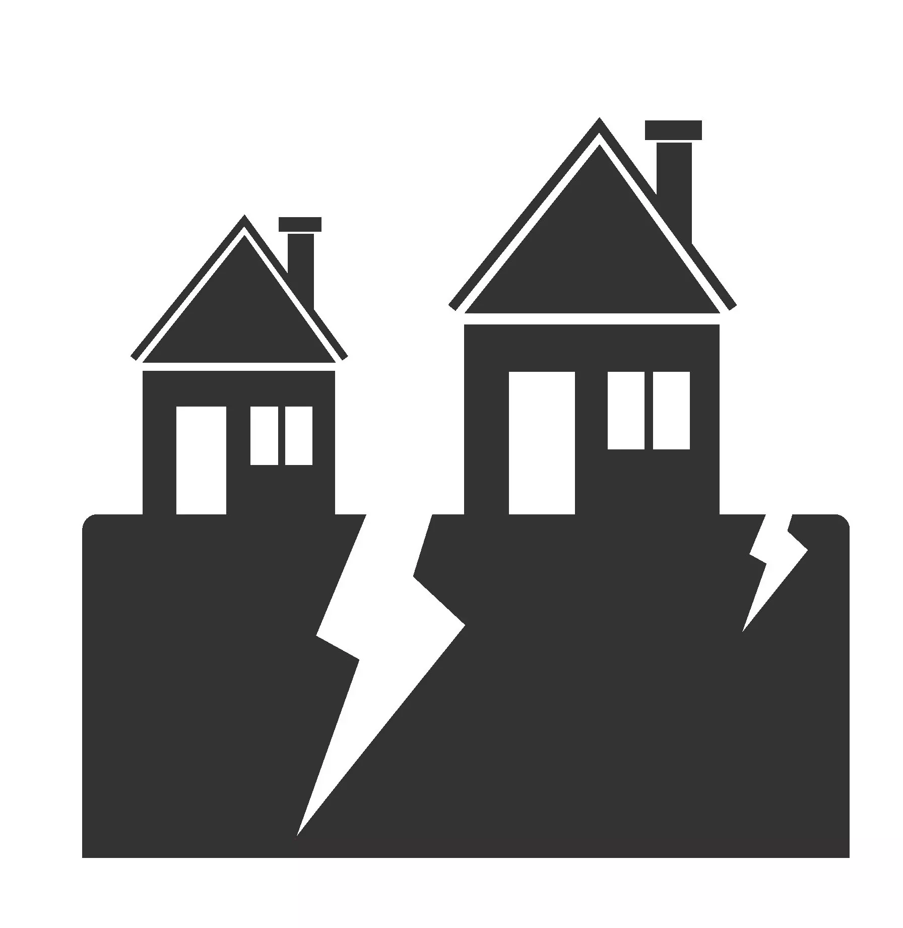 vocal break illustration of a crack in the ground